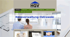 Desktop Screenshot of hausverwaltung-ostrowski.com