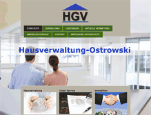 Tablet Screenshot of hausverwaltung-ostrowski.com